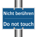 Nicht berühren - Do not touch