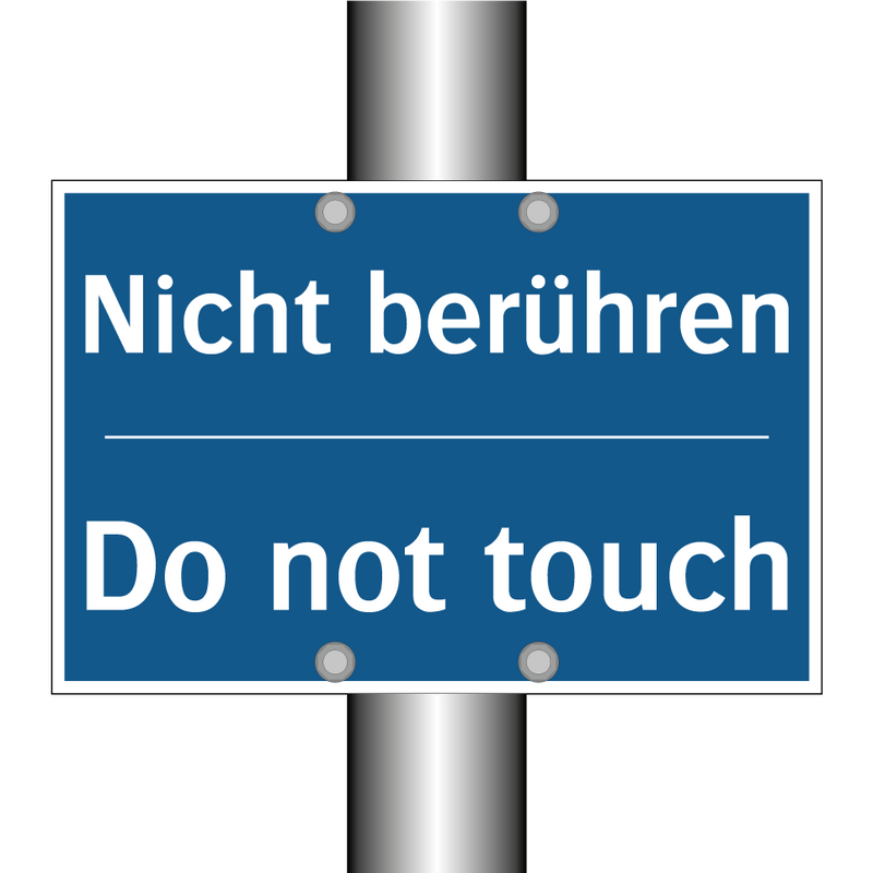 Nicht berühren - Do not touch