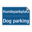 Hundeparkplatz - Dog parking