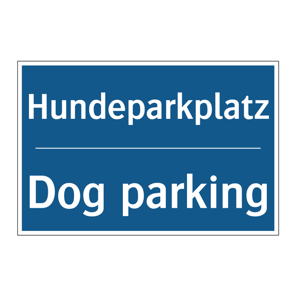 Hundeparkplatz - Dog parking