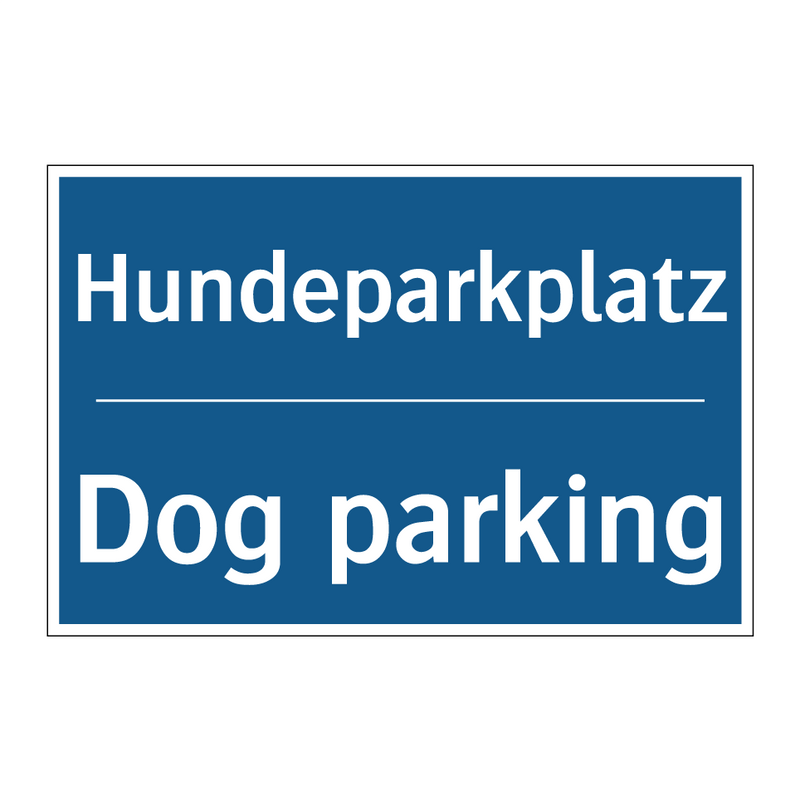 Hundeparkplatz - Dog parking