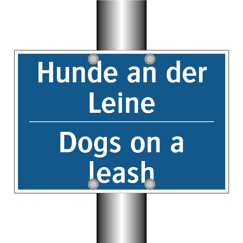Hunde an der Leine - Dogs on a leash