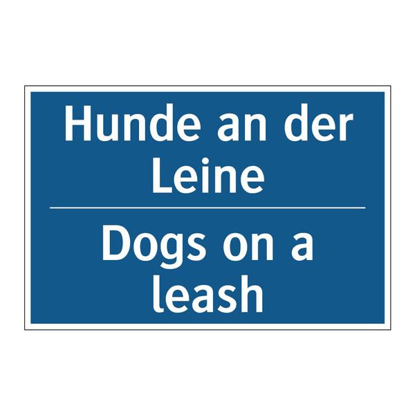 Hunde an der Leine - Dogs on a leash