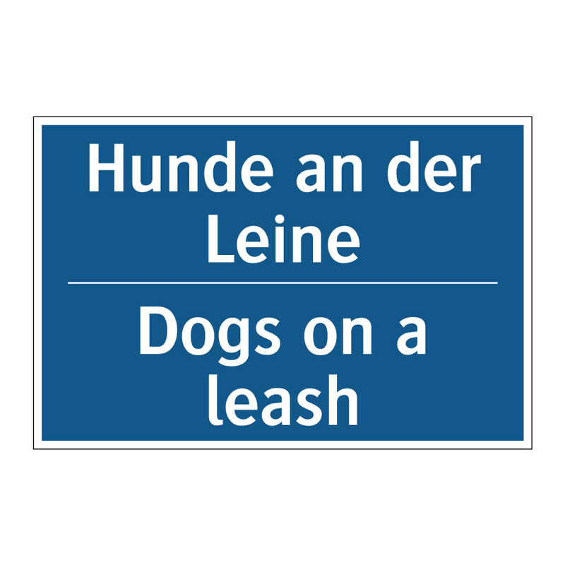Hunde an der Leine - Dogs on a leash