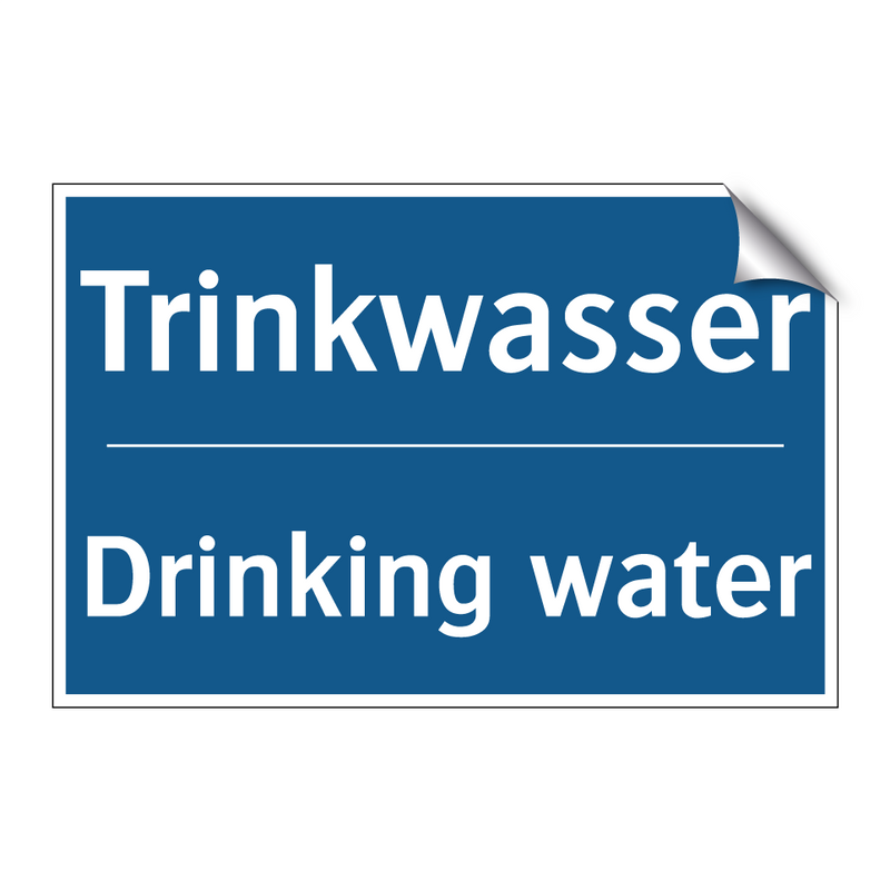 Trinkwasser - Drinking water