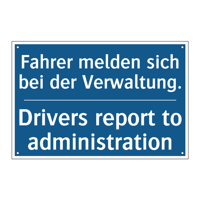 Fahrer melden sich bei der Verwaltung./.../ - Drivers report to administration/.../