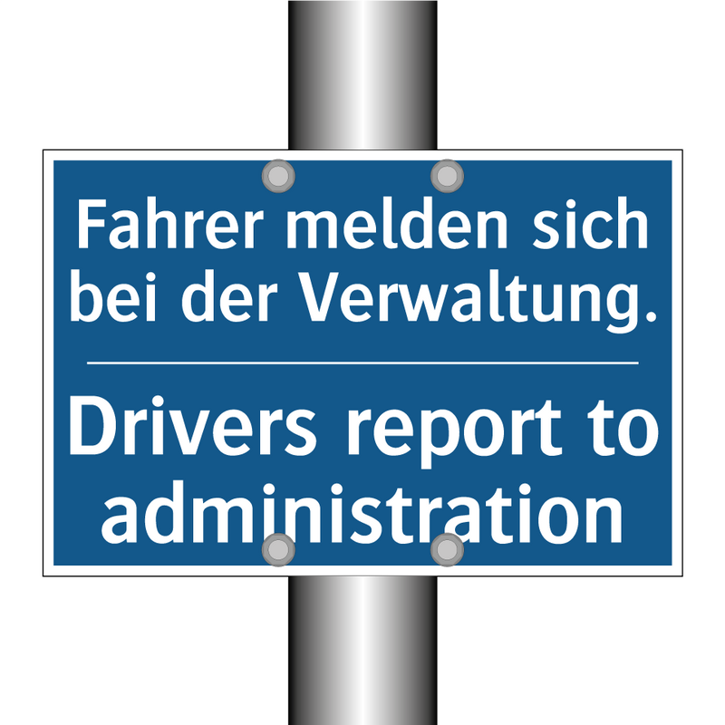 Fahrer melden sich bei der Verwaltung./.../ - Drivers report to administration/.../