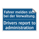 Fahrer melden sich bei der Verwaltung./.../ - Drivers report to administration/.../