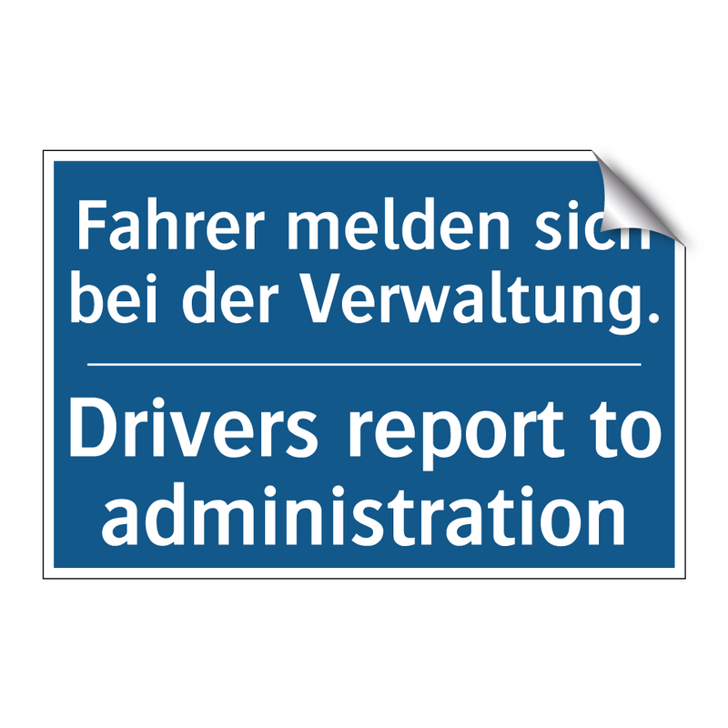 Fahrer melden sich bei der Verwaltung./.../ - Drivers report to administration/.../