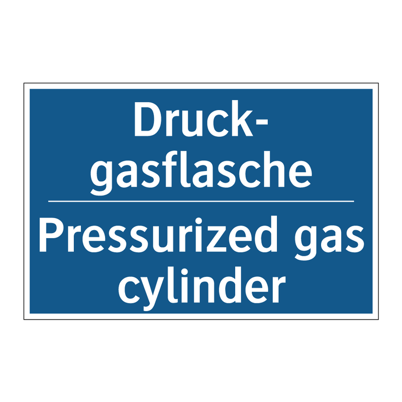 Druck- gasflasche - Pressurized gas cylinder