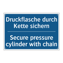 Druckflasche durch Kette sichern/.../ - Secure pressure cylinder with /.../