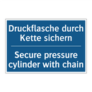 Druckflasche durch Kette sichern/.../ - Secure pressure cylinder with /.../