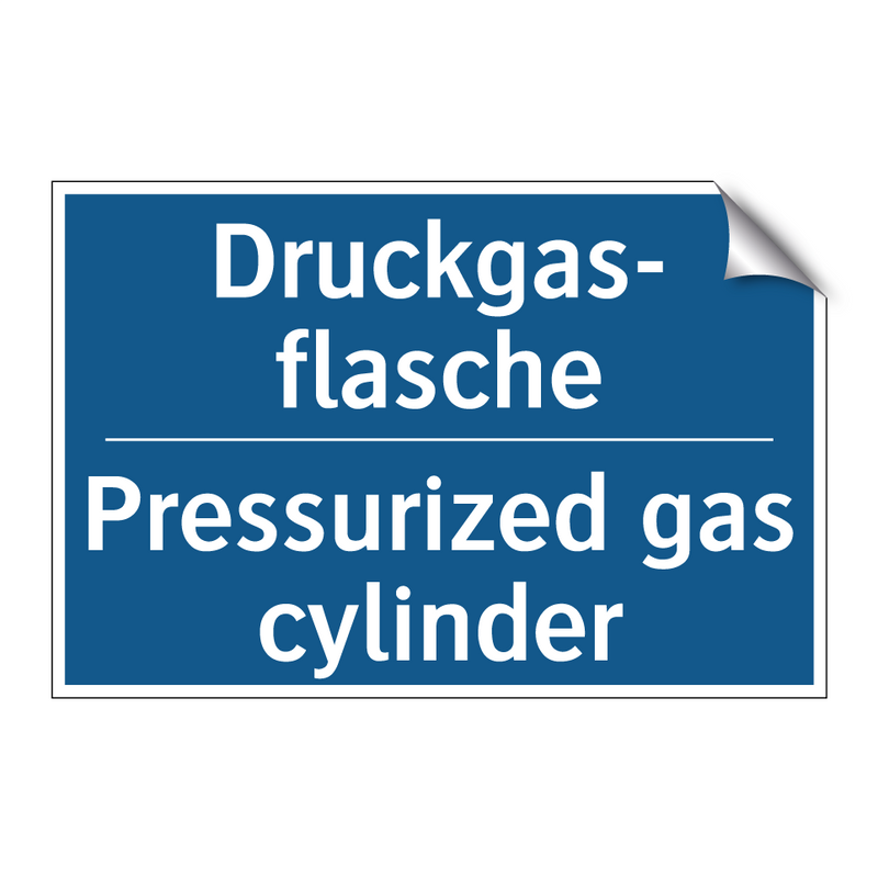 Druckgas- flasche - Pressurized gas cylinder