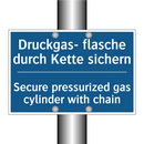 Druckgas- flasche durch Kette /.../ - Secure pressurized gas cylinder /.../