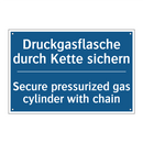 Druckgasflasche durch Kette sichern/.../ - Secure pressurized gas cylinder /.../
