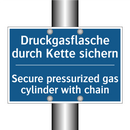 Druckgasflasche durch Kette sichern/.../ - Secure pressurized gas cylinder /.../