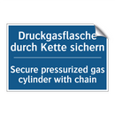 Druckgasflasche durch Kette sichern/.../ - Secure pressurized gas cylinder /.../