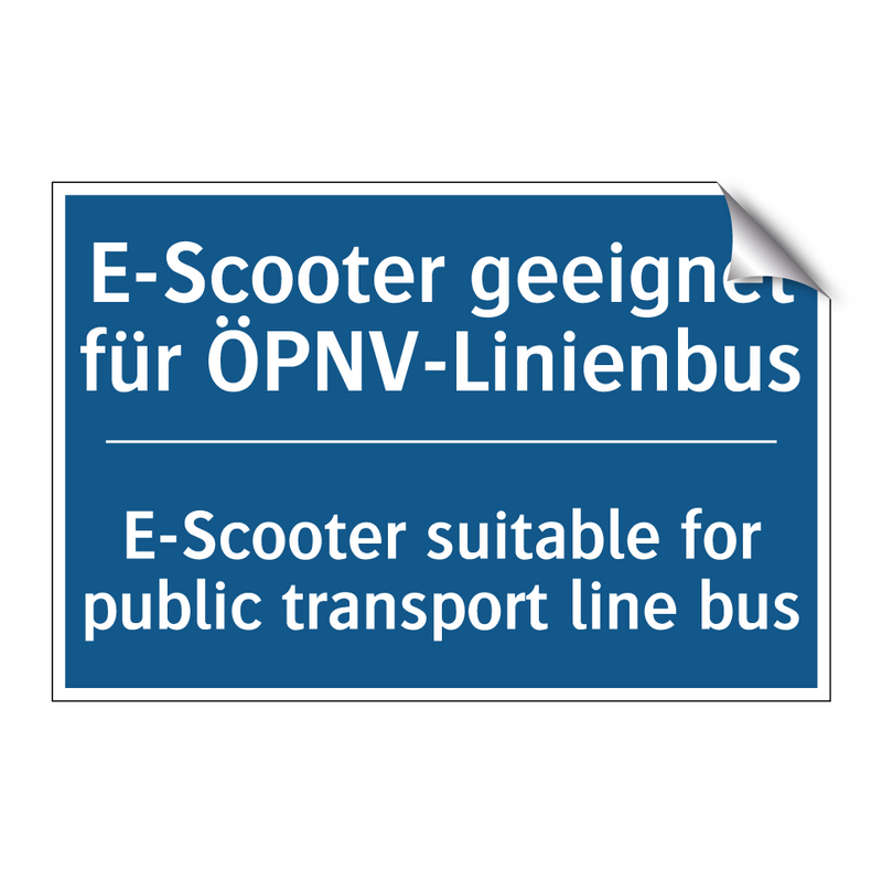 E-Scooter geeignet für ÖPNV-Linienbus/.../ - E-Scooter suitable for public /.../