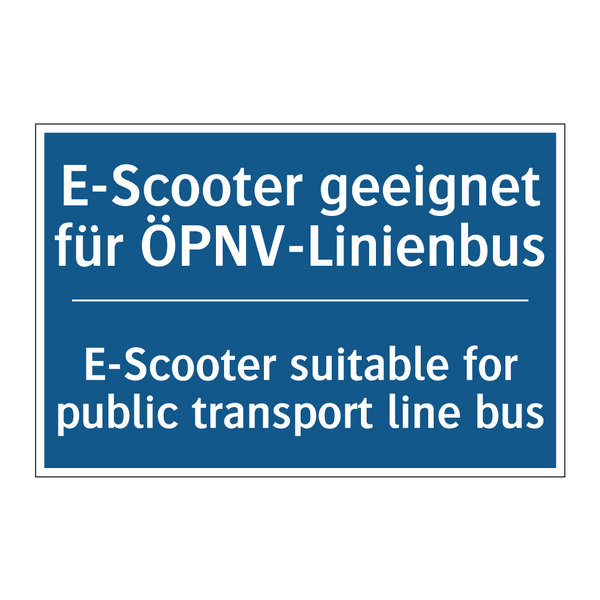 E-Scooter geeignet für ÖPNV-Linienbus/.../ - E-Scooter suitable for public /.../