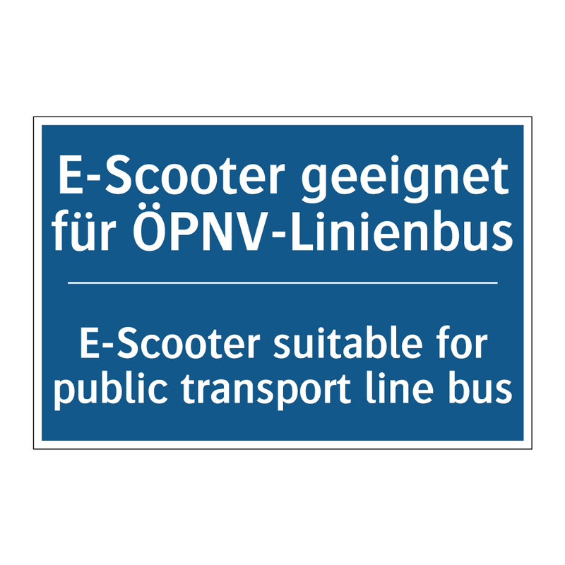 E-Scooter geeignet für ÖPNV-Linienbus/.../ - E-Scooter suitable for public /.../