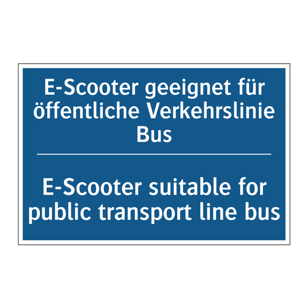 E-Scooter geeignet für öffentliche /.../ - E-Scooter suitable for public /.../