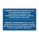 ELTERNAUFSICHT Bitte beachten /.../ - PARENTAL SUPERVISION Please note /.../