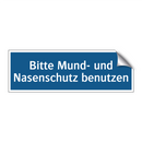 Bitte Mund- und Nasenschutz benutzen