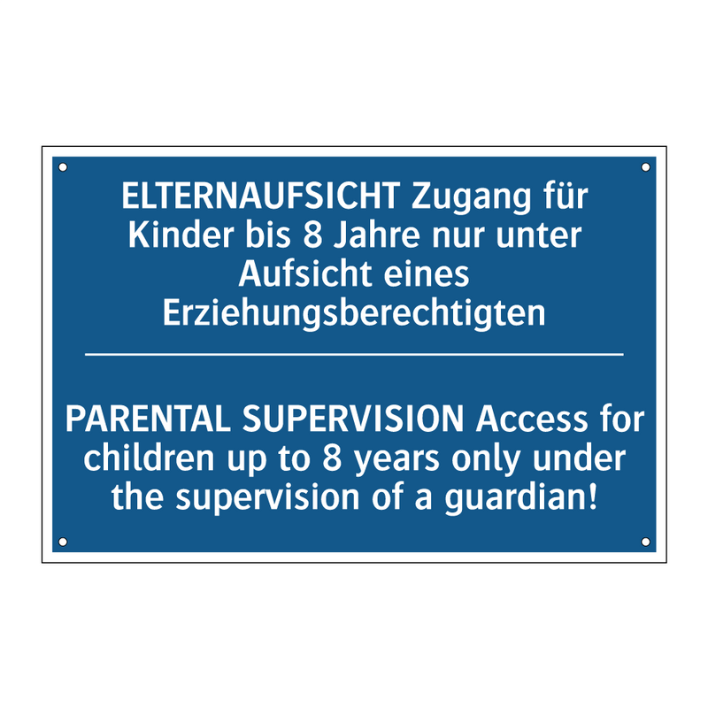 ELTERNAUFSICHT Zugang für Kinder /.../ - PARENTAL SUPERVISION Access for /.../