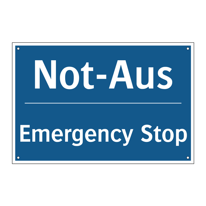 Not-Aus - Emergency Stop