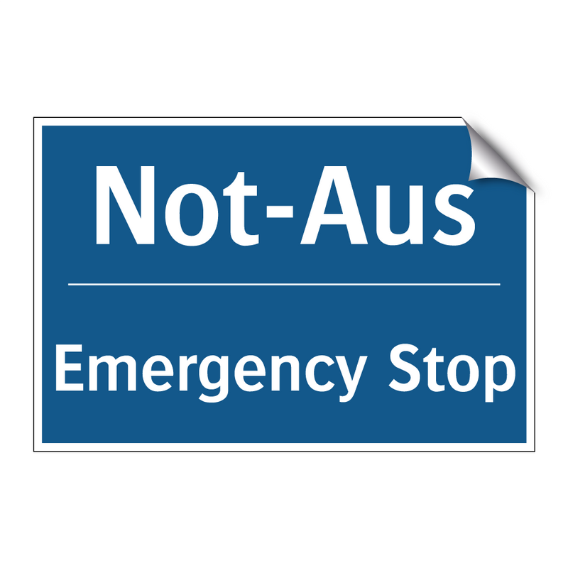 Not-Aus - Emergency Stop