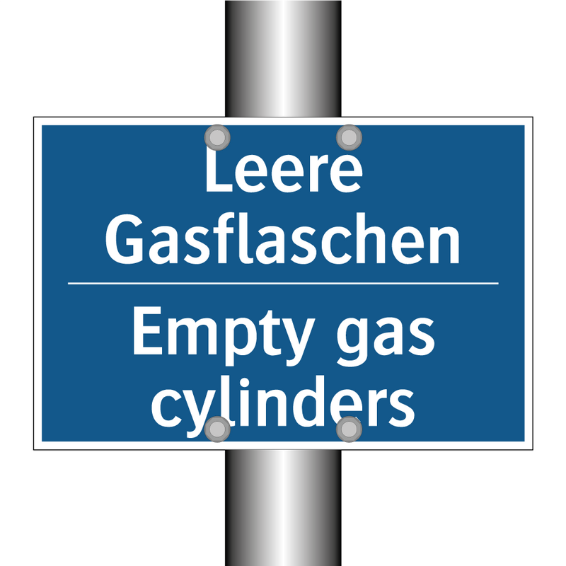 Leere Gasflaschen - Empty gas cylinders