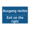 Ausgang rechts - Exit on the right