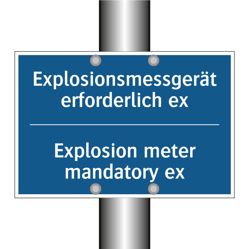 Explosionsmessgerät erforderlich /.../ - Explosion meter mandatory ex