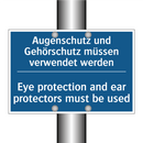 Augenschutz und Gehörschutz müssen /.../ - Eye protection and ear protectors /.../