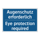 Augenschutz erforderlich - Eye protection required