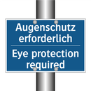 Augenschutz erforderlich - Eye protection required