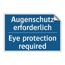 Augenschutz erforderlich - Eye protection required