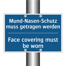 Mund-Nasen-Schutz muss getragen /.../ - Face covering must be worn