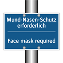 Mund-Nasen-Schutz erforderlich - Face mask required