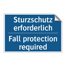 Sturzschutz erforderlich - Fall protection required