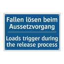 Fallen lösen beim Aussetzvorgang/.../ - Loads trigger during the release /.../