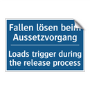 Fallen lösen beim Aussetzvorgang/.../ - Loads trigger during the release /.../