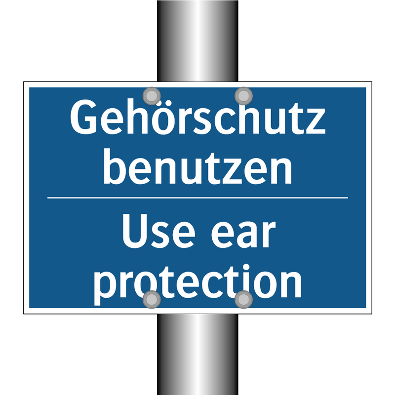 Gehörschutz benutzen - Use ear protection