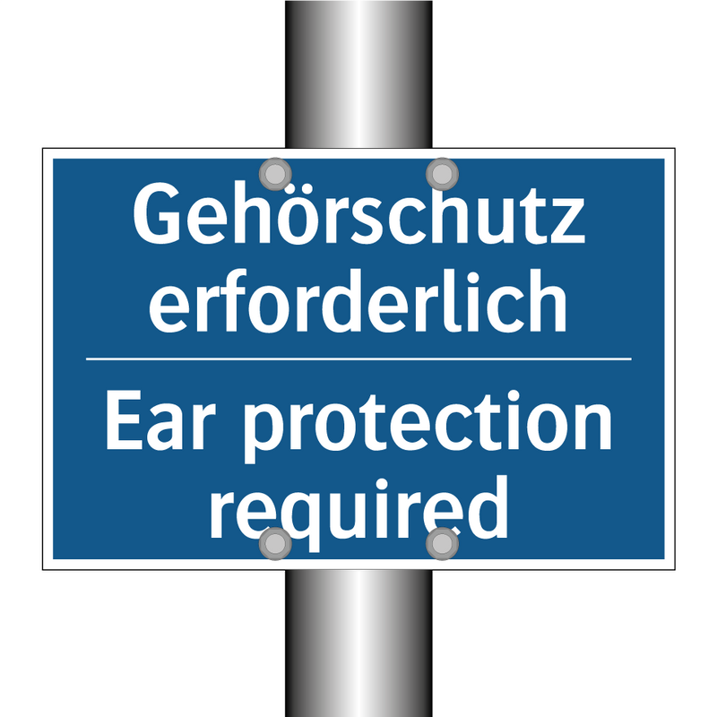 Gehörschutz erforderlich - Ear protection required
