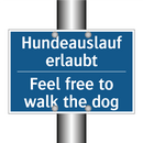 Hundeauslauf erlaubt - Feel free to walk the dog