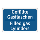 Gefüllte Gasflaschen - Filled gas cylinders