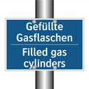 Gefüllte Gasflaschen - Filled gas cylinders
