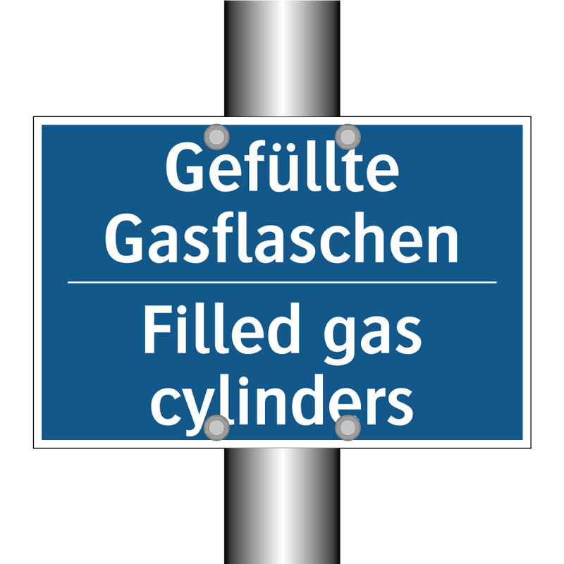 Gefüllte Gasflaschen - Filled gas cylinders