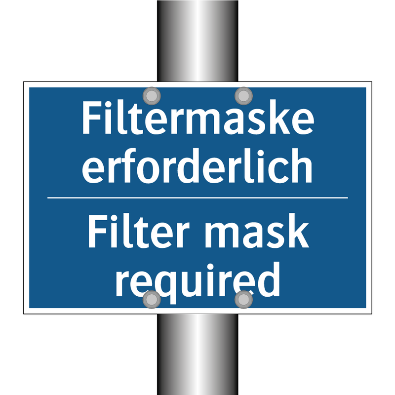 Filtermaske erforderlich - Filter mask required