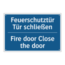 Feuerschutztür Tür schließen - Fire door Close the door